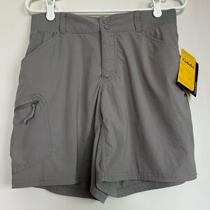 Cabela’s Women’s Trail Hiking Shorts Small Cape Grey UPF 30 NWT